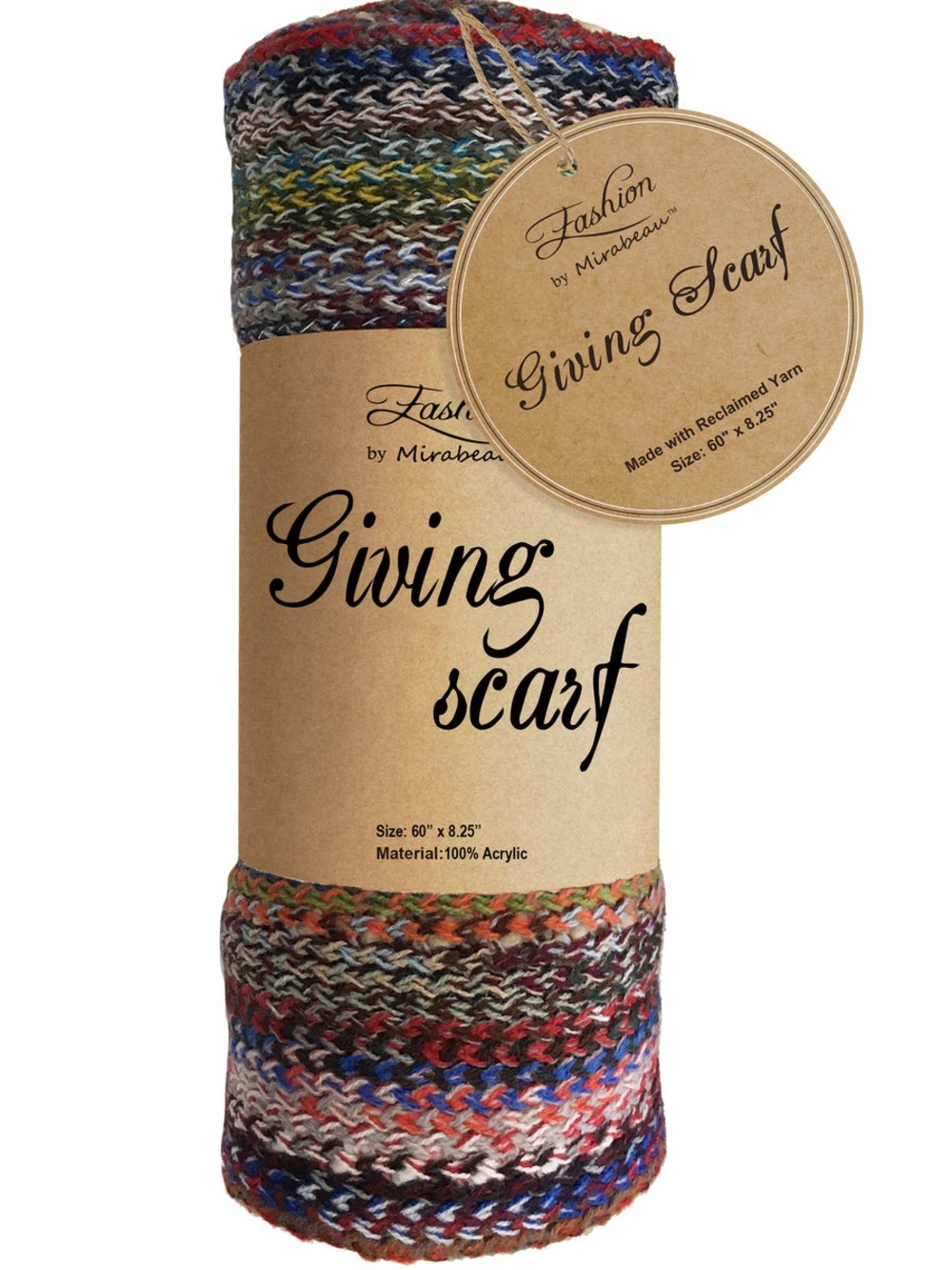 NWT Fashion by Mirabeau Giving Scarf- A Scarf on a Mission- Super Soft